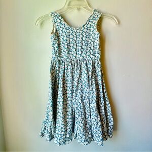 Alice + Ames Ditsy Blue Daisy Floral Kids Dress
